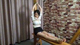 【随心原创】雅熙白衬衣女烈老虎凳滴蜡电击