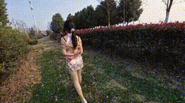 【Raymond】回音大冬天穿旗袍捆绑加肛钩户外行走