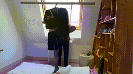 【一颗露露子定拍黑丝Jk窗边吊缚】日式折腿半吊震动刺激驷马吊缚郊狼大腿屁股200惨叫连连（下）