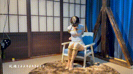 【试炼原创】腿精小缘首绑蓝色旗袍超薄肉丝耐力非凡超级怕痒吊缚把自己玩嗨了