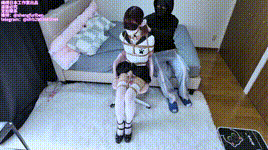 【绳缚日本】喵喵？白丝JK」猫系女友、日式超紧蛇缚虐乳郊狼电击直流震动棒炮机封面图