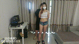 【GD原创】模特楚楚小吊带超短裤身材性感非常敏感远程强高打屁股封面图