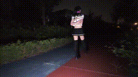 【长颜草】定拍少萝霜喵户外情趣内衣捆绑散步戴着口球如果碰到人可无法解释哦封面图