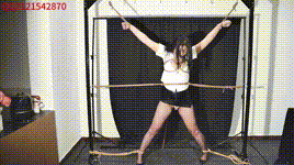 【悦感日记】小美被大字型全身固定渔网啵啵贝失控双腿软的站不住控制不住颤抖封面图