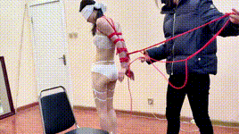 【媚娘原创】镂空内衣-极限直臂椅子拘束-墙高电棍接口水封面图